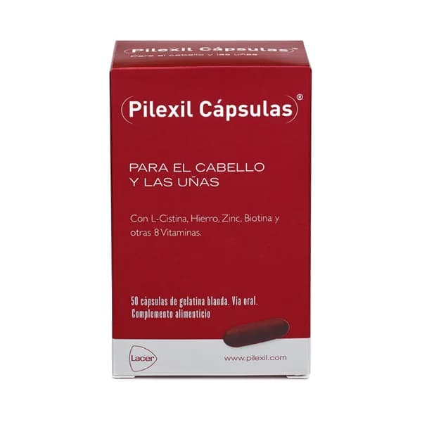 PILEXIL Complemento alimenticio para hombre o mujer, que contribuye a fortalecer el cabello PILEXIL 50 uds. - 1 ud - Imagen del producto en Findit