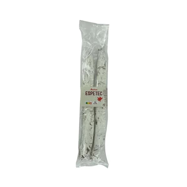 AUCHAN Espetec (fuet) de categoria extra, elaborados sin gluten 2 x 180 g. Producto Alcampo - 0.36 kg - Imagen del producto en Findit