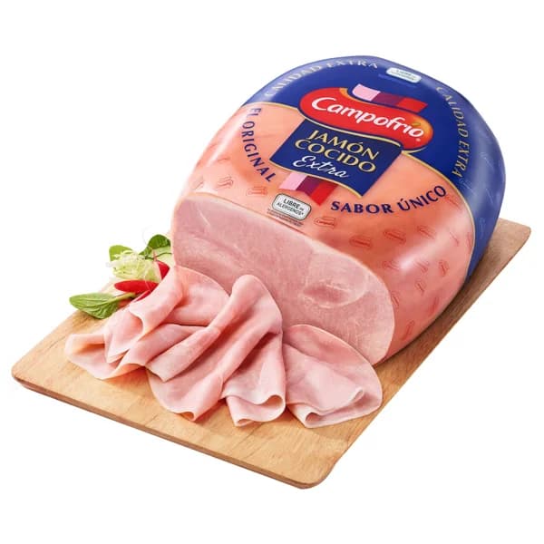 Jamón cocido extra CAMPOFRÍO - Loncha normal 2 a 3 mm - 1 ud - Imagen del producto en Findit
