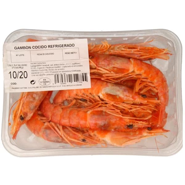 Gambón cocido calibre 10/20 250 g. - 0.25 kg - Imagen del producto en Findit