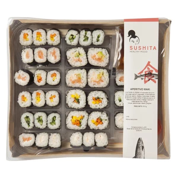 SUSHITA Aperitivo makis variado SUSHITA 41 pieza. - 0.22 kg - Imagen del producto en Findit
