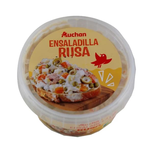 AUCHAN Ensaladilla rusa con mayonesa, lista para consumir 250 g. Producto Alcampo - 0.25 kg - Imagen del producto en Findit
