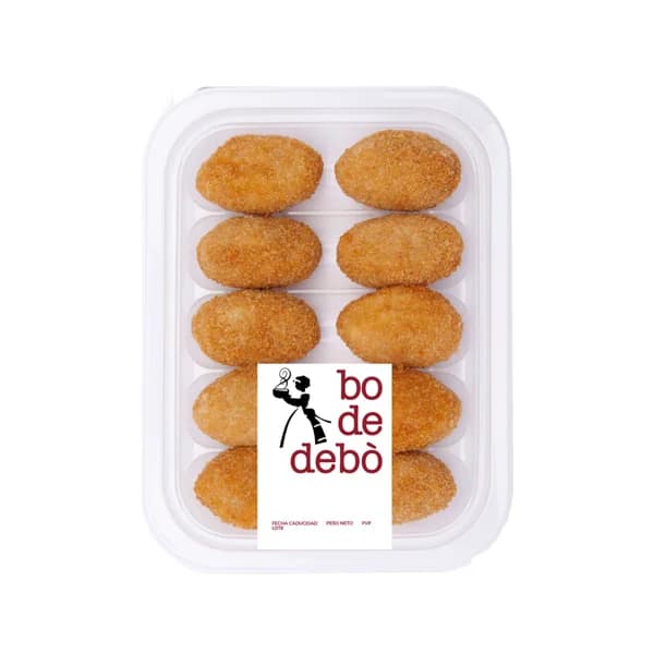 BO DE DEBÓ Croquetas fritas de espinacas y crema de queso BO DE DEBÓ 10 uds. - 0.3 kg - Imagen del producto en Findit