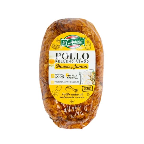 LA CARLOTEÑA Pollo relleno de huevo, jamón y queso LA CARLOTEÑA 800 g. - 0.8 kg - Imagen del producto en Findit