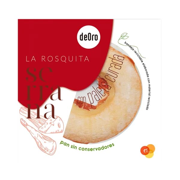 DEORO Rosquita serrana rellena de paleta curada, fiambre de bacon, queso fundido y salsa de tomate DEORO 205 g. - 0.21 kg - Imagen del producto en Findit
