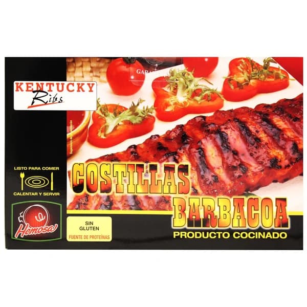 HEMOSA Costillas de cerdo con salsa barbacoa HEMOSA 500 g. - 0.5 kg - Imagen del producto en Findit