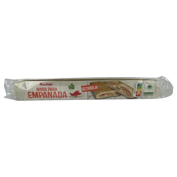 AUCHAN Masa rectagular para empanada 280 g. Producto Alcampo - 0.28 kg - Imagen del producto en Findit