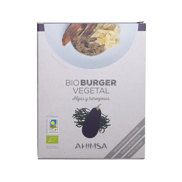 AHIMSA Burger de Seitán, algas y berenjenas ecológicas AHIMSA 150 g. - 0.16 kg - Imagen del producto en Findit