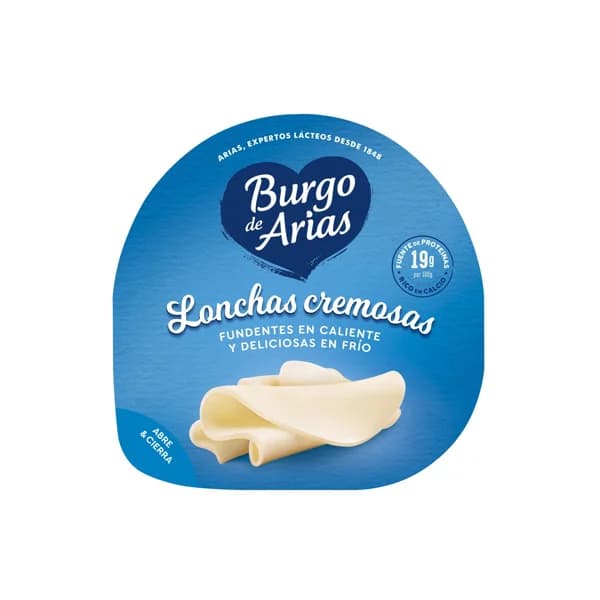 BURGO DE ARIAS Queso en lonchas BURGO DE ARIAS 125 g. - 0.12 kg - Imagen del producto en Findit