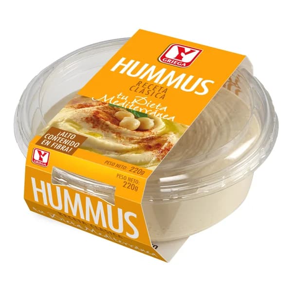 Y GRIEGA Hummus receta clásica, con alto contenido en fibra Y GRIEGA 220 g. - 0.22 kg - Imagen del producto en Findit
