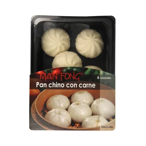 MANFONG Pan chino relleno de carne MAN FONG 6 uds. - 0.14 kg - Imagen del producto en Findit