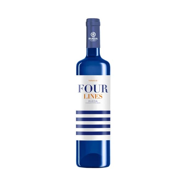 FOUR LINES  Vino blanco verdejo con D.O. Rueda botella 75 cl. - 1 ud - Imagen del producto en Findit