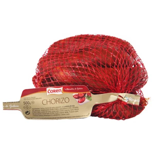 COREN Chorizo gallego de 1ª calidad, elaborado con carnes seleccionadas 500 g. - 0.5 kg - Imagen del producto en Findit