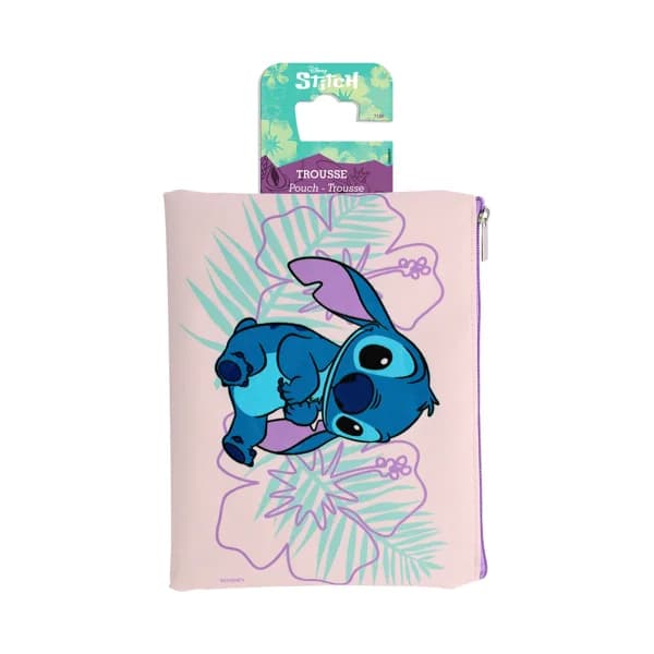 DISNEY Stitch Neceser plano de tela con cierre de cremallera. - 1 ud - Imagen del producto en Findit