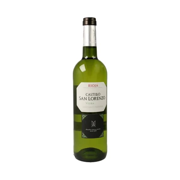 CASTILLO SAN LORENZO  Vino blanco con D.O. Rioja CASTILLO SAN LORENZO botella de 75 cl. - 1 ud - Imagen del producto en Findit