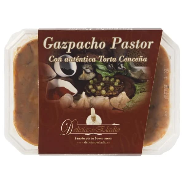 CASA ELADIO Gazpacho pastor con auténtica Torta Cenceña CASA ELADIO 500 g. - 0.5 kg - Imagen del producto en Findit
