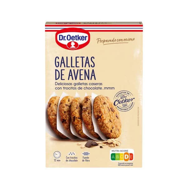 DR. OETKER Preparado para galletas de avena y chocolate, 300 g. - 0.3 kg - Imagen del producto en Findit