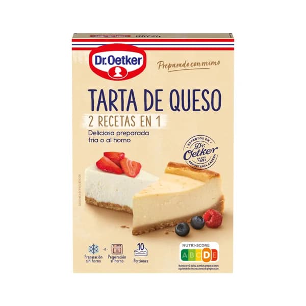 DR. OETKER Preparado para tarta de queso fría o al horno, 10 porciones, 280 g. - 0.28 kg - Imagen del producto en Findit