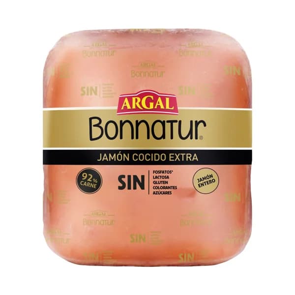 Jamón cocido BONNATUR de Argal - Loncha normal 2 a 3 mm - 1 ud - Imagen del producto en Findit