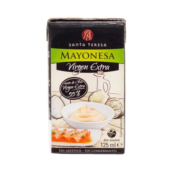 SANTA TERESA Salsa mayonesa con aceite de oliva virgen extra (55%) 125 ml. - 0.12 l - Imagen del producto en Findit