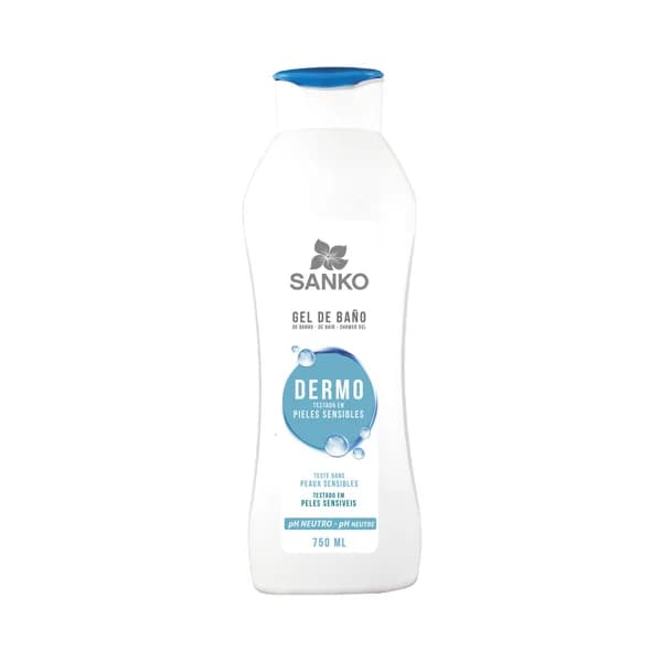 SANKO Gel para ducha o baño con pH neutro, especial pieles sensibles SANKO Dermo 600 ml. - 0.6 l - Imagen del producto en Findit