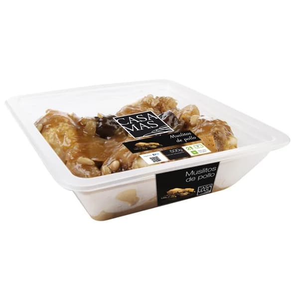 CASA MAS Muslitos de pollo asado con ciruelas, listos para calentar y comer CASA MAS 500 g. - 0.55 kg - Imagen del producto en Findit