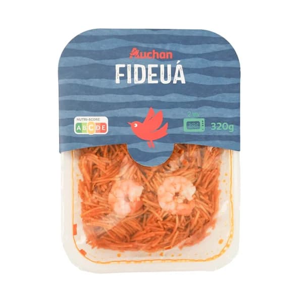 AUCHAN Fideuá, lista para calentar y comer 320 g. Producto Alcampo - 0.32 kg - Imagen del producto en Findit