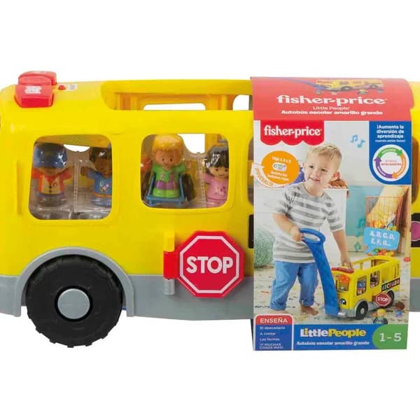 FISHER PRICE Little People Autobus escolar grande (MATTEL GTL68) - 1 ud - Imagen del producto en Findit