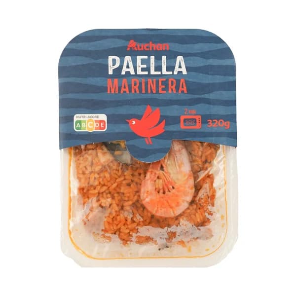 AUCHAN Paella marinera, lista para calentar y comer 320 g. Producto Alcampo - 0.32 kg - Imagen del producto en Findit