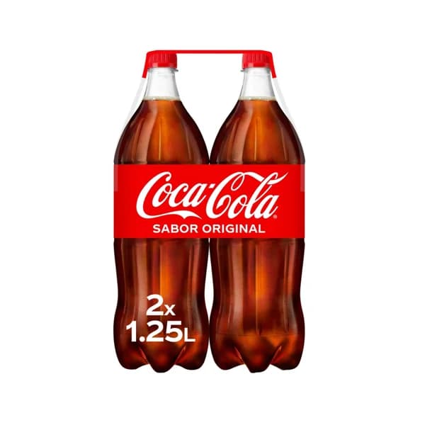 COCA COLA Refresco de cola pack 2 uds. x 1,25 l. - 2.5 l - Imagen del producto en Findit