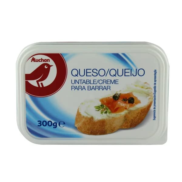 AUCHAN Queso de untar natural 300 g. Producto Alcampo - 0.3 kg - Imagen del producto en Findit