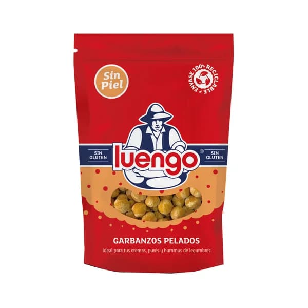 LUENGO Garbanzos pelados, sin piel 400 g. - 0.4 kg - Imagen del producto en Findit