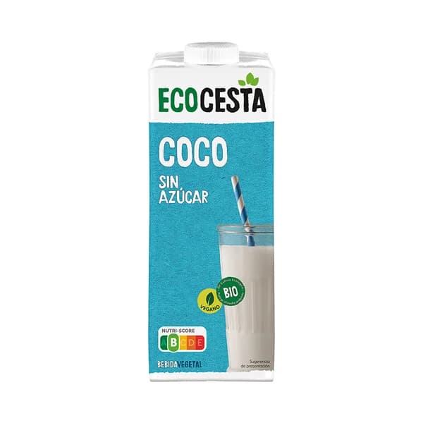 ECOCESTA Bebida vegetal de coco ecológica y sin azúcar 1 l. - 1 l - Imagen del producto en Findit