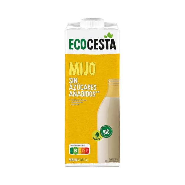 ECOCESTA Bebida vegetal de mijo, ecológica y sin azúcares añadidos 1 l. - 1 l - Imagen del producto en Findit