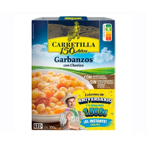 CARRETILLA Garbanzos al estilo casero 300 g. - 0.3 kg - Imagen del producto en Findit