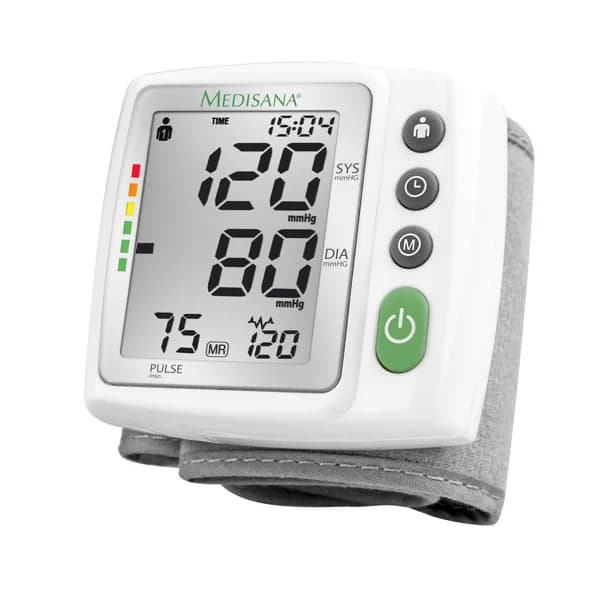 Tensiómetro de muñeca MEDISANA BW 315, pantalla extra grande, detección de arritmias, memoria 2 usuarios. - 1 ud - Imagen del producto en Findit