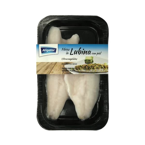ALIGATOR Filetes de lubina ultrcongelados y con piel ALIGATOR 2 uds. - 0.18 kg - Imagen del producto en Findit