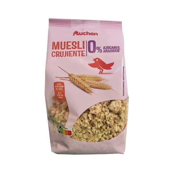 PRODUCTO ALCAMPO Muesli crujiente sin azúcares añadidos 500 g. - 0.5 kg - Imagen del producto en Findit
