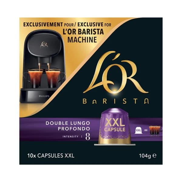 L'OR Café Double Lungo Profondo I8 L'OR BARISTA 10 uds. (20 tazas) - 0.1 kg - Imagen del producto en Findit