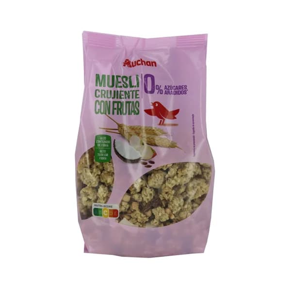PRODUCTO ALCAMPO Muesli crujiente con frutas sin azúcares añadidos 500 g. - 0.5 kg - Imagen del producto en Findit