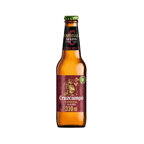 CRUZCAMPO Cerveza especial sin gluten 33 cl. - 0.33 l - Imagen del producto en Findit