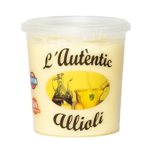 L'AUTÉNTIC Allioli tradicional, elaborado sin conservantes ni gluten L'AUTÈNTIC 135 g. - 0.13 kg - Imagen del producto en Findit