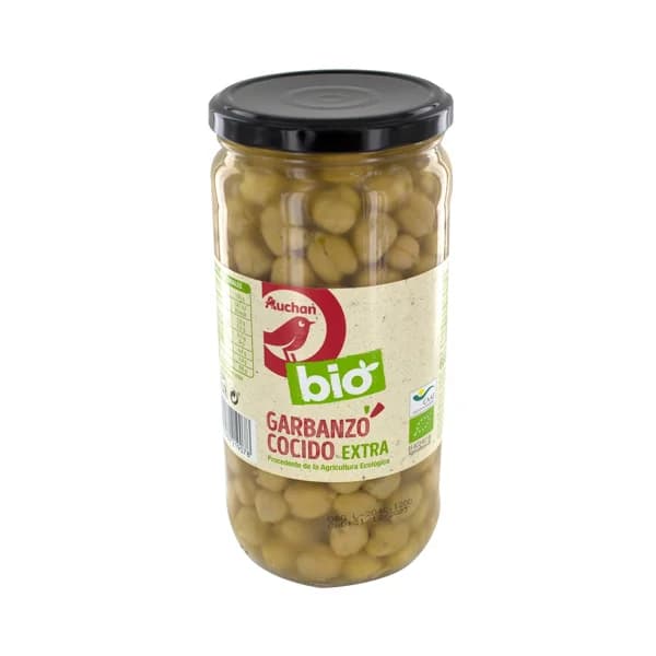 ALCAMPO ECOLÓGICO Garbanzos cocidos ecológicos 450 g. - 0.45 kg - Imagen del producto en Findit