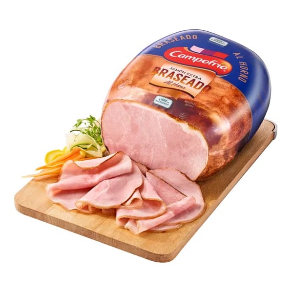 Jamón cocido extra con sabor ahumado CAMPOFRÍO - Loncha fina 1 mm - 1 ud - Imagen del producto en Findit