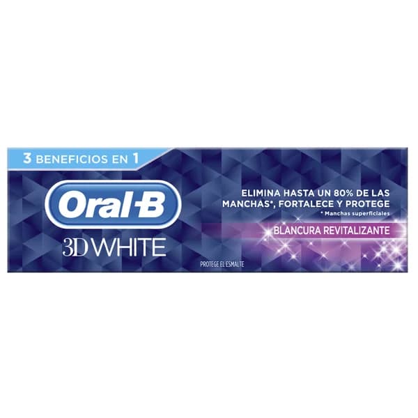 ORAL-B Pasta de dientes blanqueante y revitalizante ORAL B 3D white 75 ml. - 0.08 l - Imagen del producto en Findit