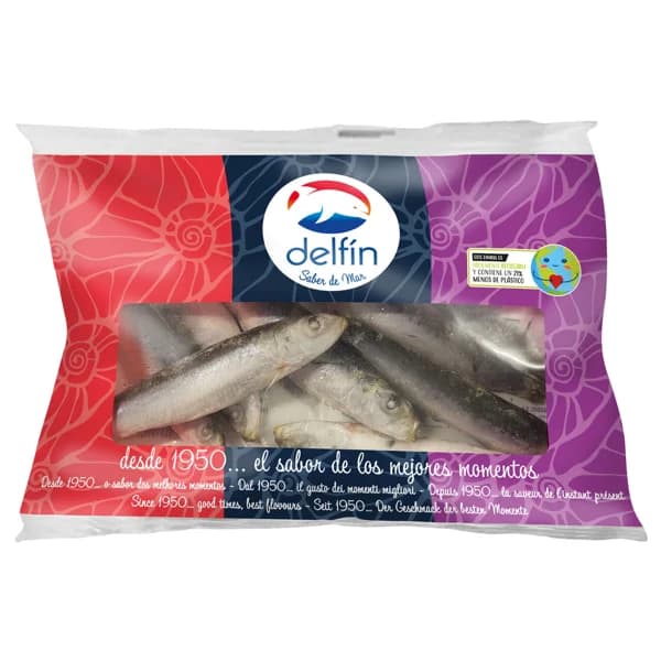 DELFÍN Sardinas del Mediterráneo congeladas DELFÍN 120 g (P.N.) - 0.12 kg - Imagen del producto en Findit