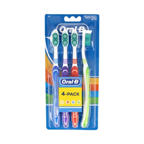 ORAL-B Cepillo de dientes con filamientos de dureza media ORAL B 4 uds - 1 ud - Imagen del producto en Findit
