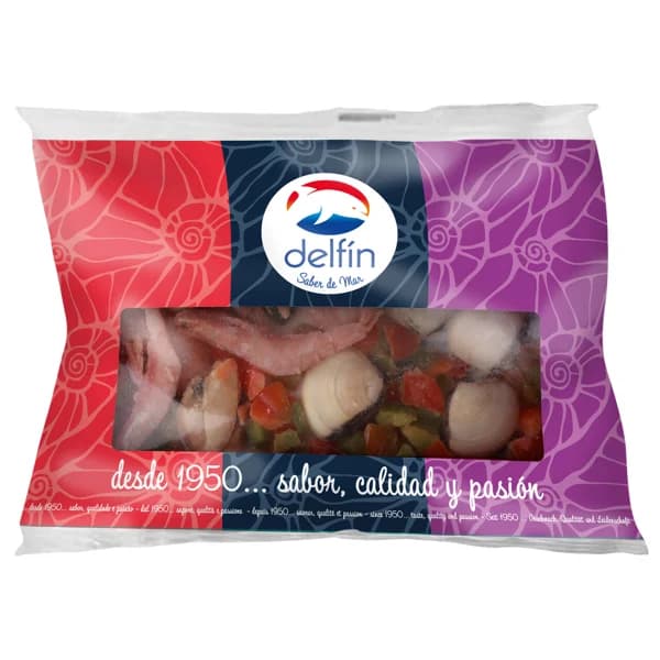 DELFÍN Preparado para paella de marisco con verduras 125 g. - 0.5 kg - Imagen del producto en Findit