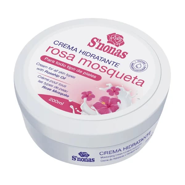 S´NONAS Crema hidratante con rosa Mosqueta para todo tipo de pieles S´NONAS 200 ml. - 0.2 l - Imagen del producto en Findit