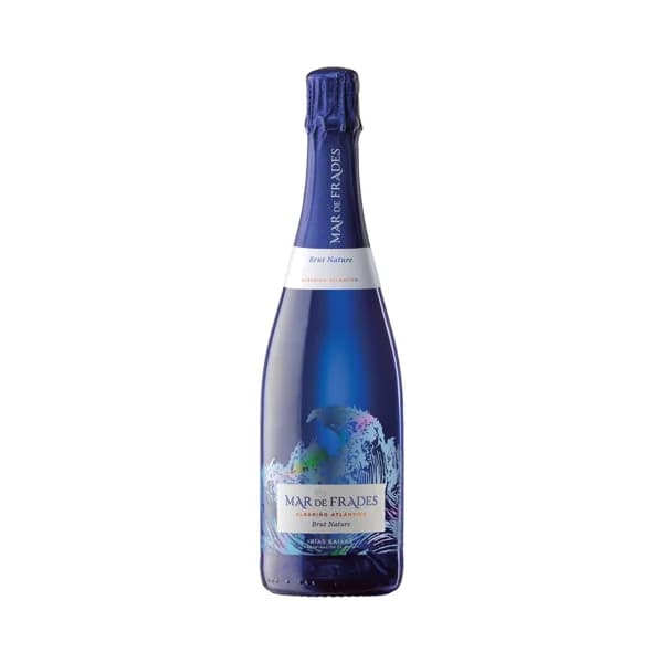 MAR DE FRADES Vino blanco espumoso brut nature con D.O. Rías Baixas botella de 75 cl. - 1 ud - Imagen del producto en Findit